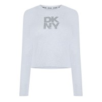 дамски,топове,dkny,dkny,logo,l,sleeve,ld00,heather,silver