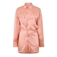 рокля,дамски,поли,и,рокли,off,white,twist,shirt,dress,pink