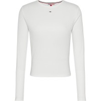 дамски,тениски,tommy,jeans,tjw,bby,essential,rib,ls,white
