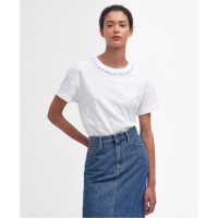 тениска,дамски,топове,barbour,apia,t,shirt,white