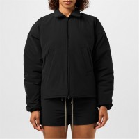 яке,дамски,якета,и,палта,fear,of,god,essentials,women's,padded,long,sleeve,full,zip,bomber,jacket,black