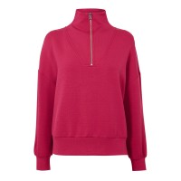 блуза,varley,hawley,half,zip,sweatshirt,rich,raspberry