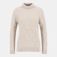 пуловер,дамски,плетени,дрехи,дамски,топове,barbour,burne,roll,neck,jumper,oatmeal