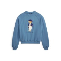 дамска,блуза,дамски,ежедневни,облекла,polo,ralph,lauren,women,s,bear,crew,sweatshirt,camp,blue