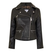 яке,дамски,якета,и,палта,dkny,women's,faux,leather,jacket,black