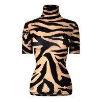 блуза,дамски,горнища,с,качулка,дамски,ежедневни,облекла,off,white,zebra,turtleneck,sweater,beige