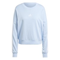 дамска,блуза,промоция,на,зимни,облекла,разпродажба,adidas,дамски,блузи,adidas,studio,lounge,3,stripes,sweatshirt,womens,glow,blue