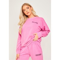 блуза,дамски,блузи,missy,empire,empire,text,oversized,sweatshirt,pink