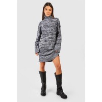 рокля,дамски,плетени,дрехи,violet,romance,women's,vrom,mini,knitted,jumper,dress,black,white