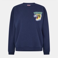 блуза,дамски,горнища,с,качулка,дамски,ежедневни,облекла,kenzo,women's,varsity,sweatshirt,blue