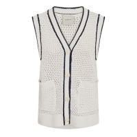 потник,дамски,плетени,дрехи,дамски,топове,varley,women's,ribbed,knitted,tank,top,white,bl,night