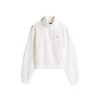 промоция,на,зимни,облекла,дамски,горнища,с,качулка,дамски,ежедневни,облекла,tommy,jeans,tj,flag,quarter,zip,ld54,ecru