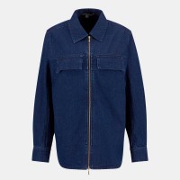 дамска,риза,с,дълъг,ръкав,дамски,якета,и,палта,barbour,women,s,arla,cotton,long,sleeve,full,zip,overshirt,rinse,wash