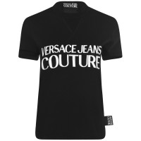 тениска,дамски,тениски,versace,jeans,couture,contrast,logo,t,shirt,black,white899