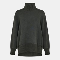 дамски,ежедневни,облекла,varley,womens,barker,high,neck,sweat,olive,marl