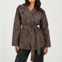 дамски,жилетки,brave,soul,ladies,pollie,trench,coat,leopard
