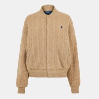 яке,дамски,якета,и,палта,polo,ralph,lauren,women's,american,style,ribbed,trim,bomber,jacket,col,camel