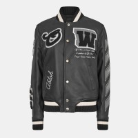 дамско,яке,дамски,якета,и,палта,off,white,women,s,two,tone,varsity,jacket,black