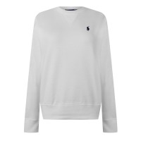 поларена,блуза,дамски,ежедневни,облекла,polo,ralph,lauren,fleece,crew,sweater,white