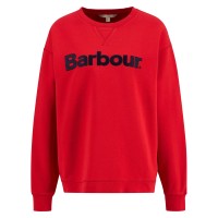 дамска,блуза,barbour,womens,hartland,logo,sweatshirt,poppy,red