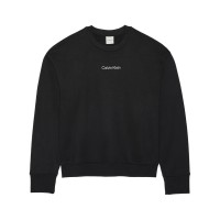 блуза,дамски,горнища,с,качулка,дамски,ежедневни,облекла,calvin,klein,women's,crew,sweatshirt,black