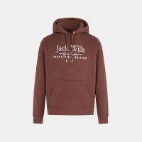 суичър,дамски,горнища,с,качулка,jack,wills,hunston,graphic,logo,hoodie,chocolate
