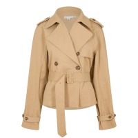 дамски,якета,и,палта,good,american,women's,cropped,trench,coat,sandy,fawn