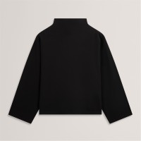 блуза,дамски,блузи,дамски,облекла,размер,ted,baker,ted,baker,funnel,neck,sweatshirt,black