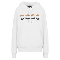 дамски,суичър,дамски,ежедневни,облекла,boss,women,s,iconic,hoodie,printed,logo,design,white,100