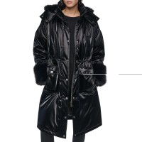 дамски,якета,и,палта,dkny,faux,fur,lngjkt,ld64,black