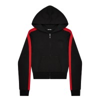дамски,суичър,дамски,горнища,с,качулка,no,fear,womens,track,zip,up,hoodie,black