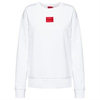 блуза,дамски,пижами,дамски,блузи,hugo,red,label,crew,neck,sweater,white,100