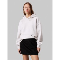суичър,дамски,ежедневни,облекла,calvin,klein,jeans,pullover,relaxed,hoodie,ivory,grey,hthr