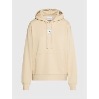 суичър,дамски,блузи,calvin,klein,jeans,ckj,woven,label,oversized,hoodie,warm,sand