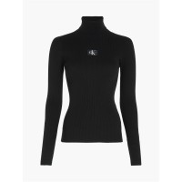 блуза,calvin,klein,jeans,badge,roll,neck,sweater,ck,black