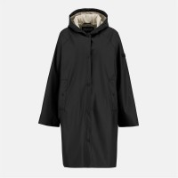 дамски,якета,и,палта,barbour,international,women's,recoleta,hooded,long,sleeve,knee,length,rain,anorak,black