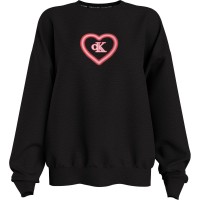 блуза,дамски,горнища,с,качулка,дамски,ежедневни,облекла,calvin,klein,l,s,sweatshirt,neon,heart