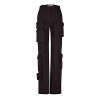 дамски,панталони,off,white,women,s,multi,pocket,straight,cut,cargo,trousers,dark,grey