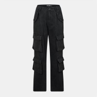 дамски,панталони,дамски,къси,панталони,missy,empire,high,waist,cargo,trousers,womens,black