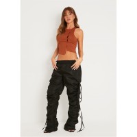 дамски,къси,панталони,missy,empire,toggle,hem,cargo,trouser,black