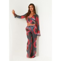 панталони,missy,empire,blurred,sheer,wide,leg,trousers,black
