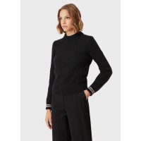 дамски,плетени,дрехи,дамски,топове,emporio,armani,emporio,ls,knit,ld99,black