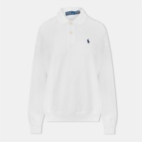 блуза,с,яка,дамски,горнища,с,качулка,дамски,ежедневни,облекла,polo,ralph,lauren,long,sleeve,polo,shirt,white
