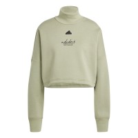 промоция,на,зимни,облекла,разпродажба,adidas,дамски,блузи,adidas,bluv,q3,swt,ld51,tent,green