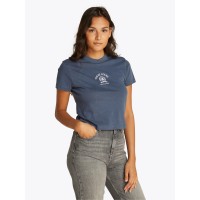 дамска,тениска,дамски,топове,tommy,jeans,women,s,varsity,crest,crew,neck,t,shirt,dark,night,navy