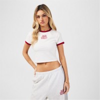 бебешка,тениска,дамски,тениски,дамски,топове,jack,wills,graphic,baby,t,shirt,white,red