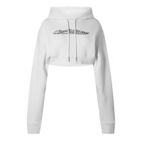 суичър,дамски,горнища,с,качулка,дамски,ежедневни,облекла,off,white,cropped,logo,hoodie,white
