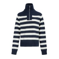 дамски,пуловер,дамски,туристически,полари,miso,ladies,quarter,zip,long,sleeve,jumper,navy,white
