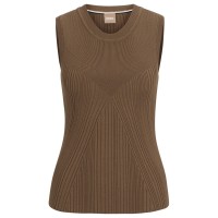 дамски,плетени,дрехи,дамски,топове,boss,women's,felishia,luxurious,viscose,blend,top,open,brown,249