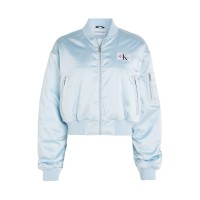 яке,дамски,якета,и,палта,calvin,klein,jeans,cropped,satin,bomber,jacket,keepsake,blue